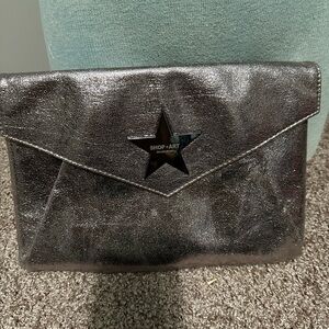 Shop Art Silver Clutch Bag